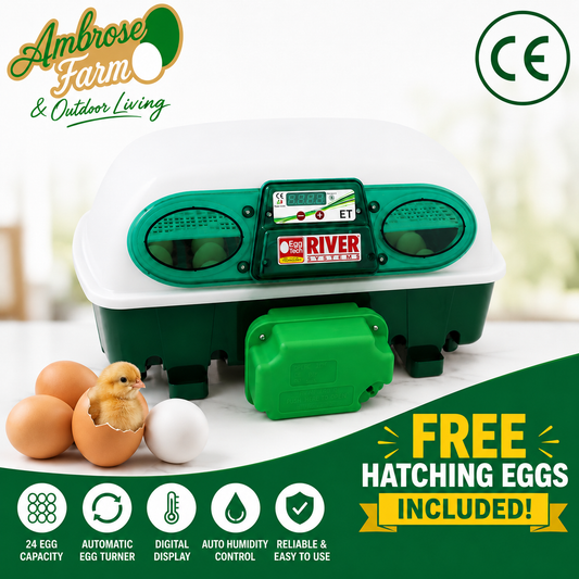 Egg Tech ET24 Automatic Egg Incubator with Auto Turning – Includes 6 FREE Hatching Eggs